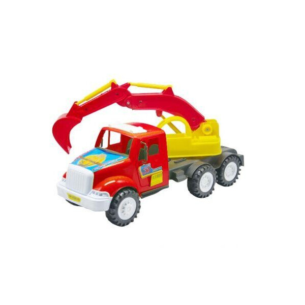 

Пластиковая машинка Экскаватор красный KW-13-002-1