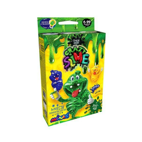 

Набор для опытов Crazy Slime - Лизун своими руками (зеленый) SLM-02-01