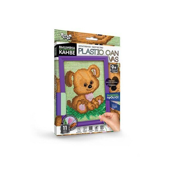 

Вышивка на пластиковой канве PLASTIC CANVAS: Мишутка PC-01-06