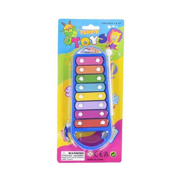 

Ксилофон Funny Toy, 8 тонов, синий 3021