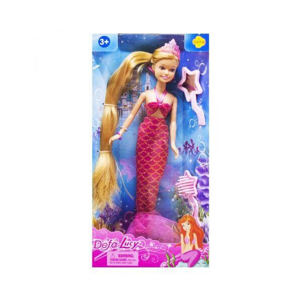 

Кукла Defa Lucy Русалочка розовый 8236