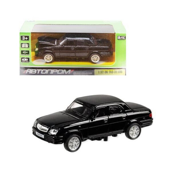 

Машина металл АВТОПРОМ, ВОЛГА,(черная) 7506