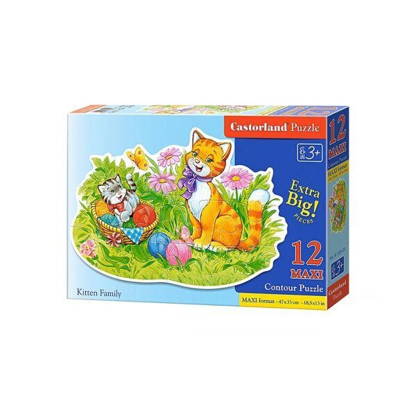 

Пазлы Кошачая семья maxi, 12 элементов B-120123