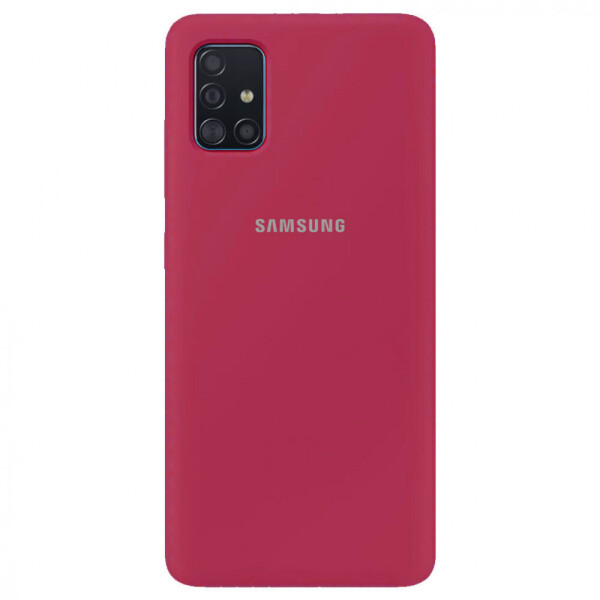

Чохол Silicone Cover Full Protective (AA) для Samsung Galaxy A51 Червоний/Rose Red (136779)