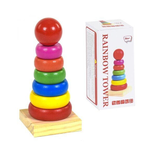 

[C39396] Деревянная игра Пирамидка С 39396 (180) в коробке [Коробка]