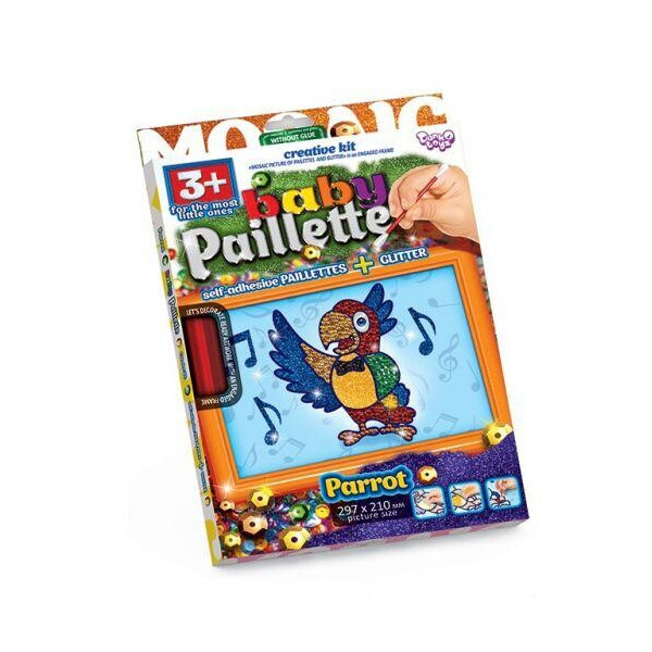 

Картина-мозаика из пайеток Baby Paillette: Попугай PG-01-05