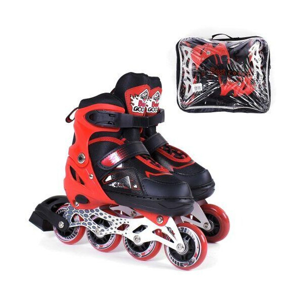 

Ролики 3272-S Best Roller /размер 30-33/ цвет - КРАСНЫЙ (6) колёса PU, ПЕРЕДНЕЕ КОЛЕСО СВЕТ, в сумке, d колес – 6,5 см - 6900066320941