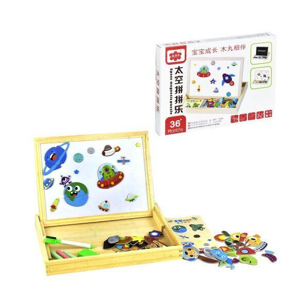 

Деревянная игра с двухсторонней доской Космос C31347