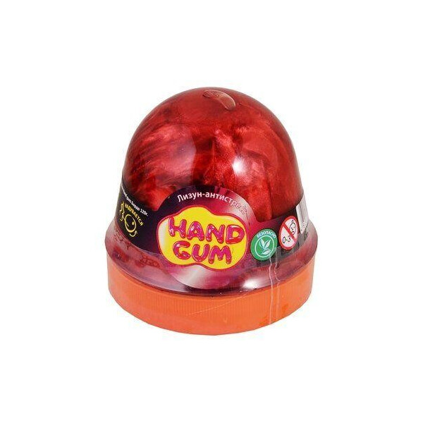 

Лизун-антистресс Hand gum 120 г бордовый 80106