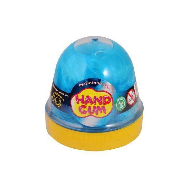 

Лизун-антистресс Hand gum 120 г голубой 80099