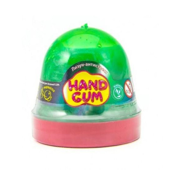 

Лизун-антистресс Hand gum 120 г зеленый 80100