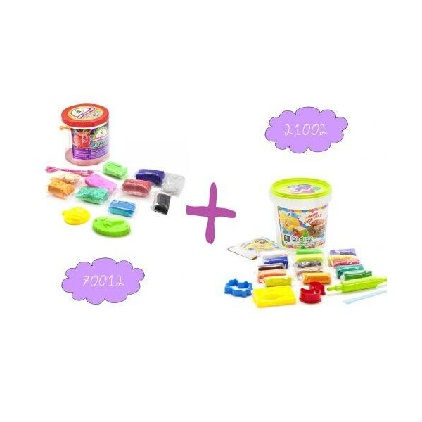 

Набор для лепки Lovin'Do Ассорти 2 + набор легкого магического пластилина Moon Light Clay 10 цветов 41072