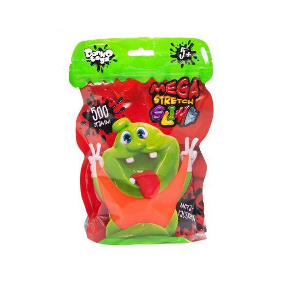 

Слайм Mega Stretch Slime 500 г рус коралловый SLM-12-01