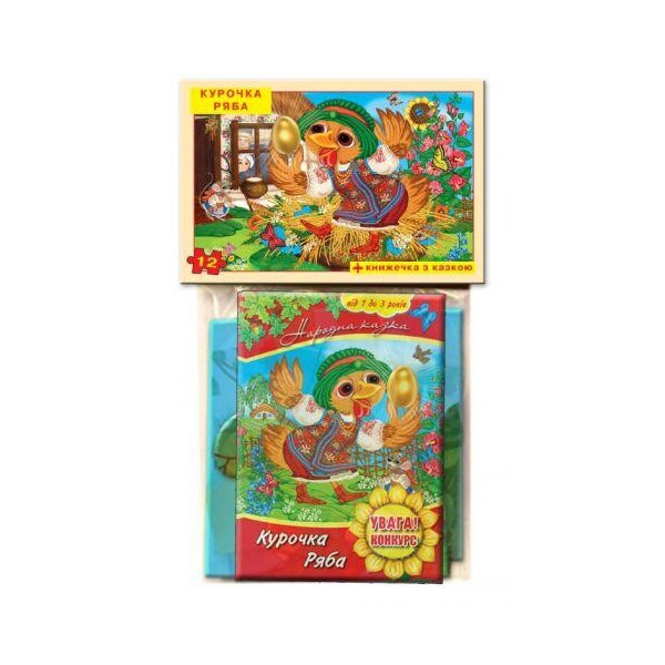

Игра - пазл Курочка Ряба 12 элементов 81237
