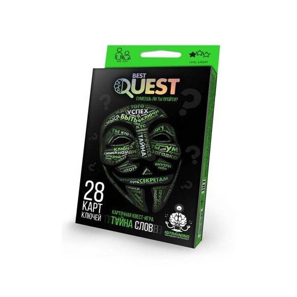 

Карточная квест-игра Best Quest: Тайна слов (рус) BQ-01-01