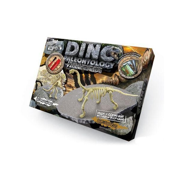

Набор для проведения раскопок DINO PALEONTOLOGY, Диплодок, DP-01-05 DP-01-01,02,0