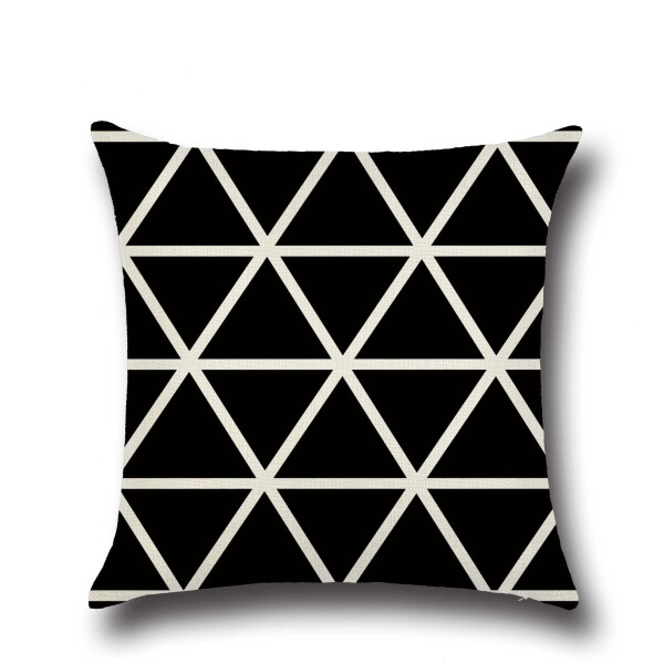 

Подушка декоративная со сменной наволочкой Berni Home Black triangle 45х45см Разноцветная (56263)