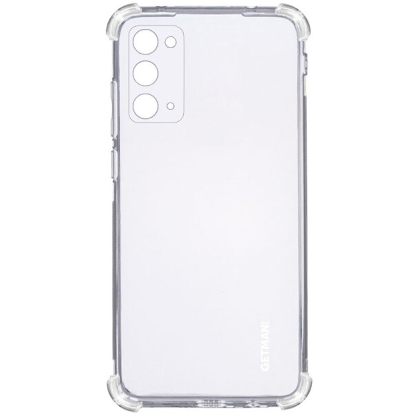

TPU чехол GETMAN Ease logo усиленные углы для Samsung Galaxy Note 20 Прозрачный / Transparent (146709)