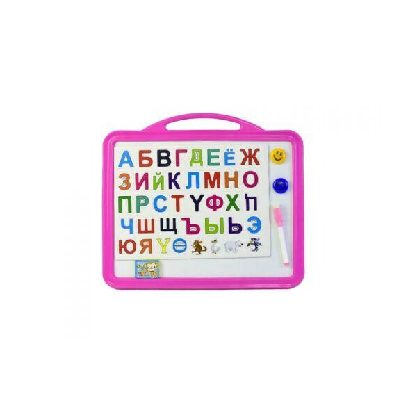 

Доска для рисования двухсторонняя магнитная (розовый) C36511