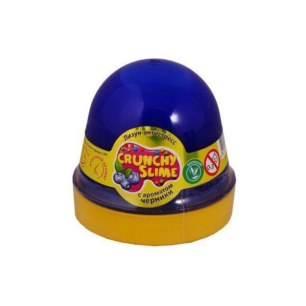 

Лизун-антистресс Crunchy Slime: Черника 120 г 80082