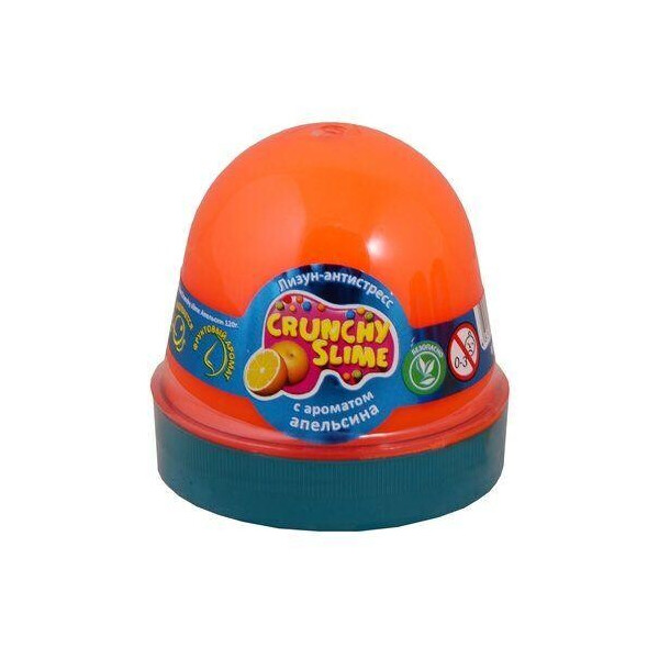 

Лизун-антистресс Crunchy Slime Апельсин 120 г 80086