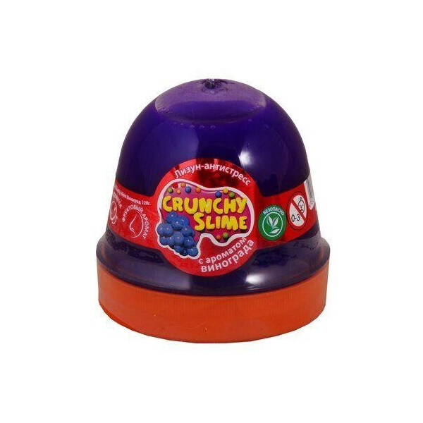 

Лизун-антистресс Crunchy Slime: Виноград 120 г 80083