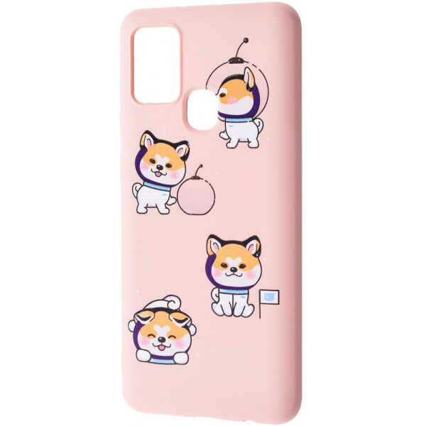 

TPU чохол WAVE Fancy для Samsung Galaxy A21s Laika spaceman/Pink sand (148632)
