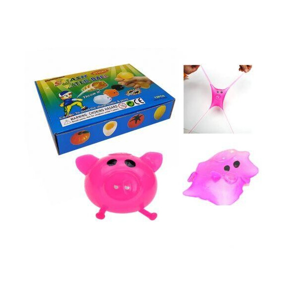 

Игрушка антистресс водный мяч-лизун Свинка, 6 см. К / в 1 / 12шт, ТМ MLpiggy6
