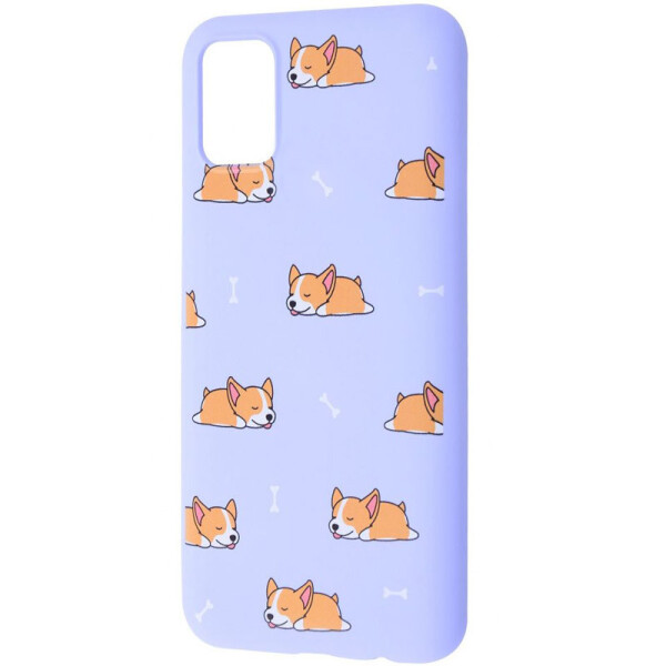 

TPU чохол WAVE Fancy для Samsung Galaxy A51 Sleeping corgi/Light purple (147947)