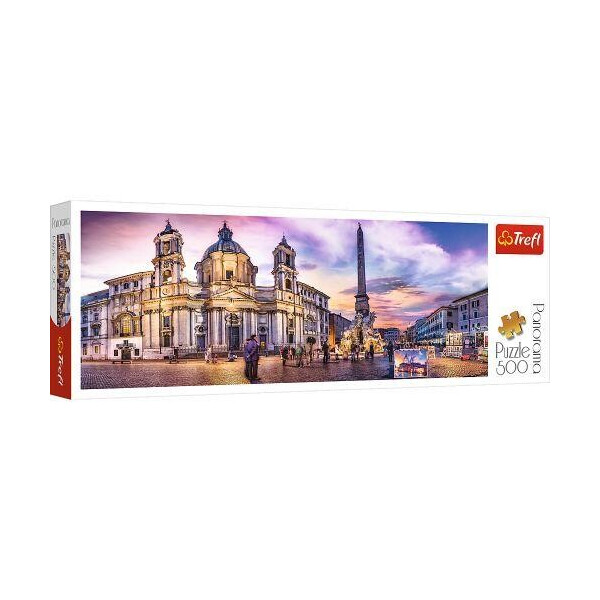 

Пазли - (500 елм.) Панорама - Пьяцца Навона, Рим /Trefl 29501