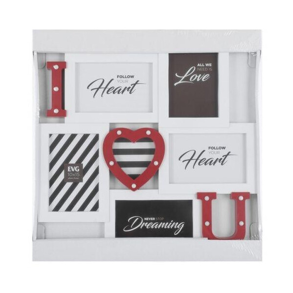 

Фотормка - коллаж Heart FRESH L8160 W