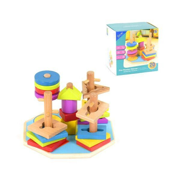 

Деревянная логическая игра Geometric Pedestal (20 деталей) C39162