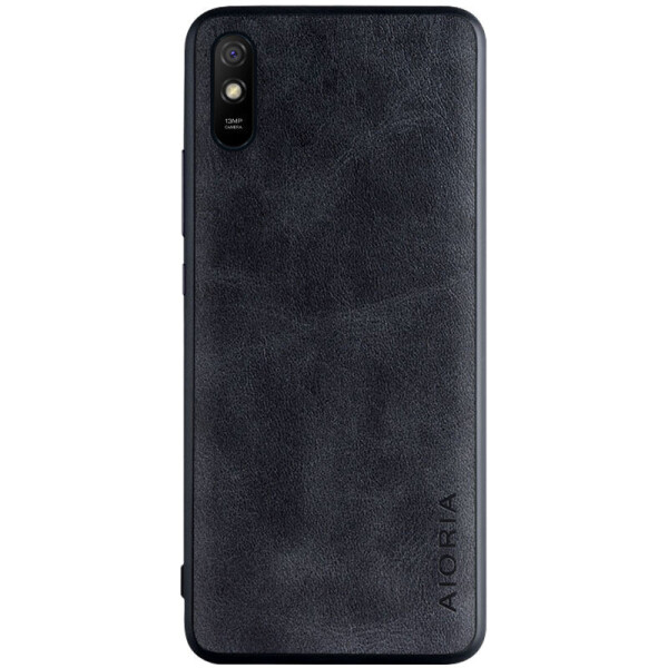 

Кожаный чехол AIORIA Vintage для Xiaomi Redmi 9A Черный (147152)