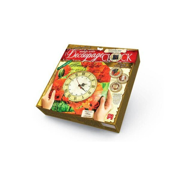 

Комплект креативного творчества Decoupage Clock Цветок любви, с рамкой DKC-01-08
