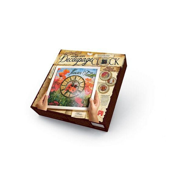 

Комплект креативного творчества Decoupage Clock, с рамкой, DKC-01-04 DKС-01-01,02,