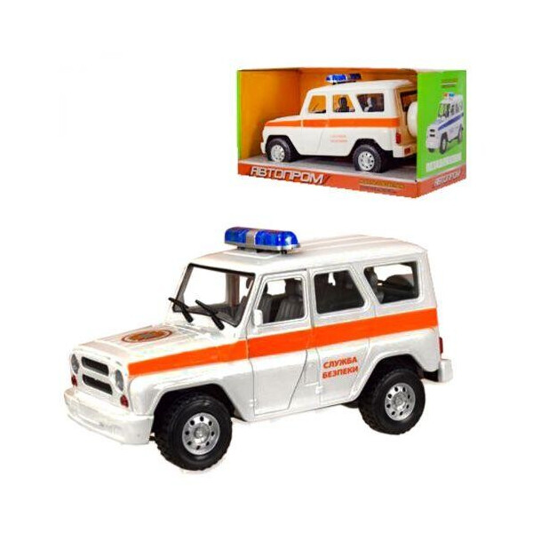 

ЧП099391 [7659-6] Машина батар. 7659-6 (36шт/2) АВТОПРОМ,1:27, Служба безпеки,свет,звук ,откр.двери, в коробке 21,5*11,5*11,5см