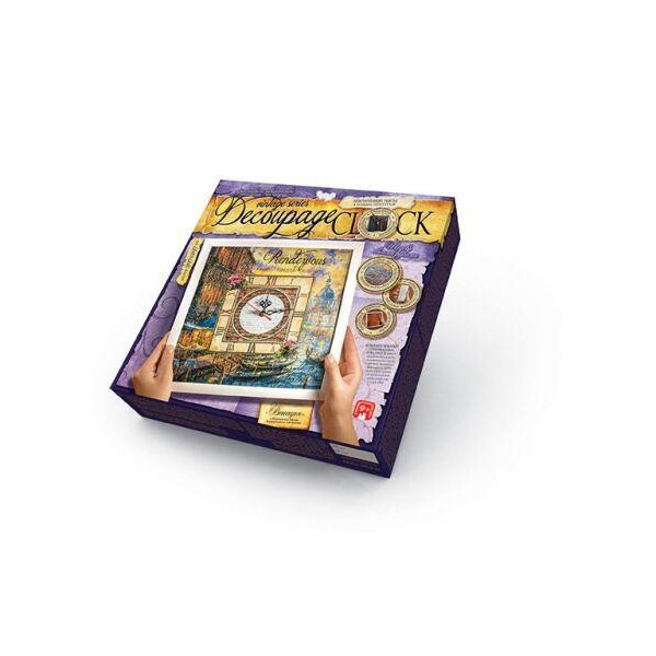 

Комплект креативного творчества Decoupage Clock, с рамкой, DKC-01-01 DKС-01-01,02,