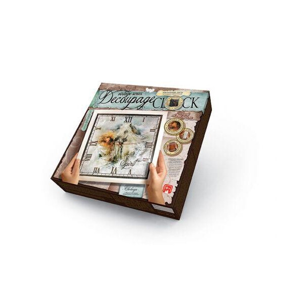 

Комплект креативного творчества Decoupage Clock, с рамкой, DKC-01-02 DKС-01-01,02,