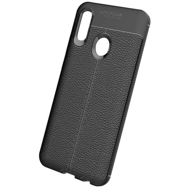 

TPU чехол фактурный (с имитацией кожи) для Huawei Y9 Prime (2019) Черный (108700)