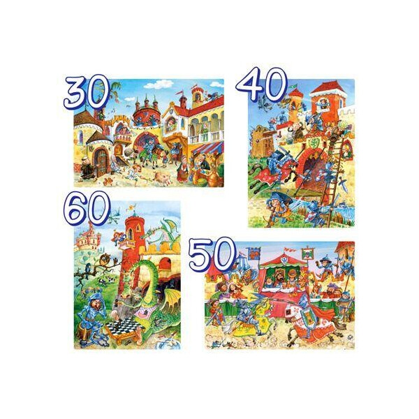 

Пазлы 4 в 1 Рыцари В-04195