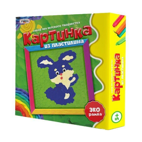

Набор Картинка из пластилина: Зайчишка 4007