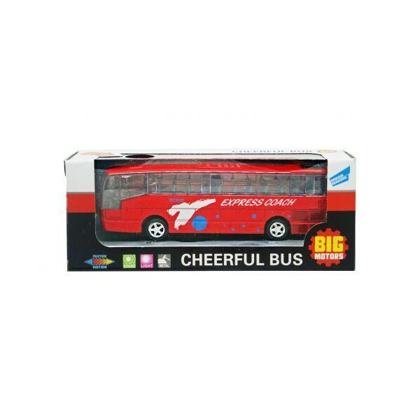

Автобус инерционный (красный) XL80136L