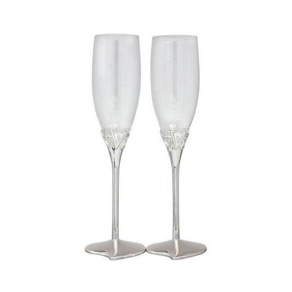 

Набор 2 фужера Wedding Love для шампанского 220мл, стекло + металл S&T ST-7047-10