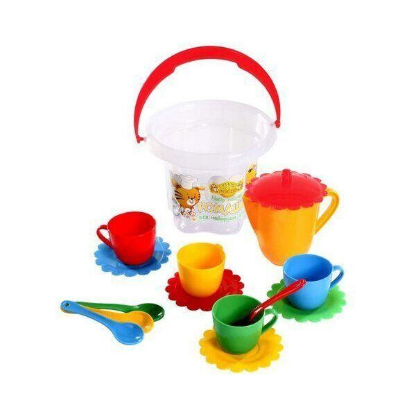 

Набор посудки Ромашка, 15 элементов 39121