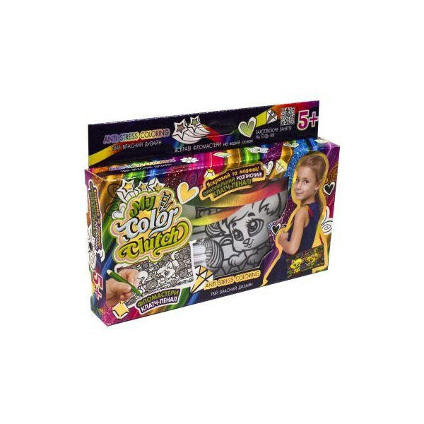 

Набор для творчества My Color Clutch, клатч-пенал-раскраска Котята (укр) CCL-02-01U