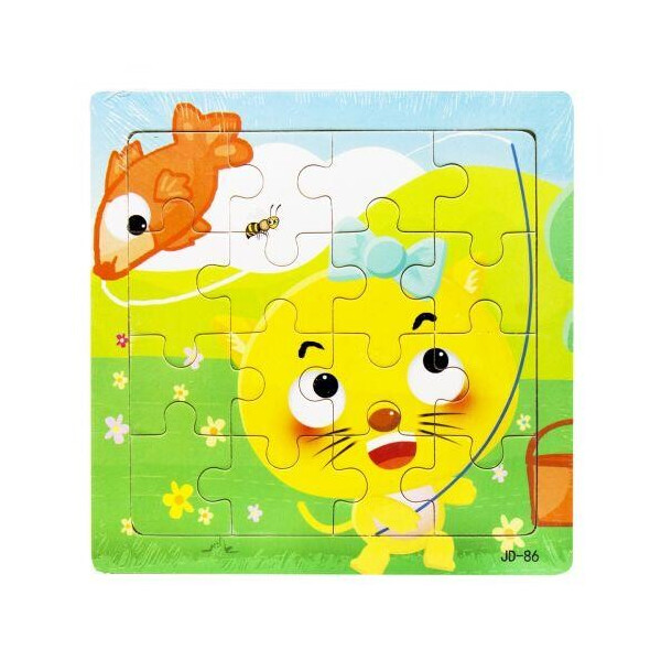 

Деревянные пазлы "Котенок" (16 деталей) C37710