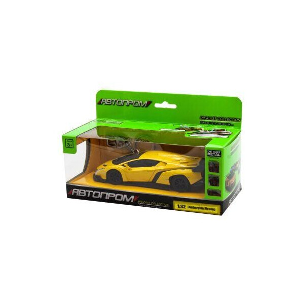 

Машинка металлическая Lamborghini Veneno (желтая) 7601