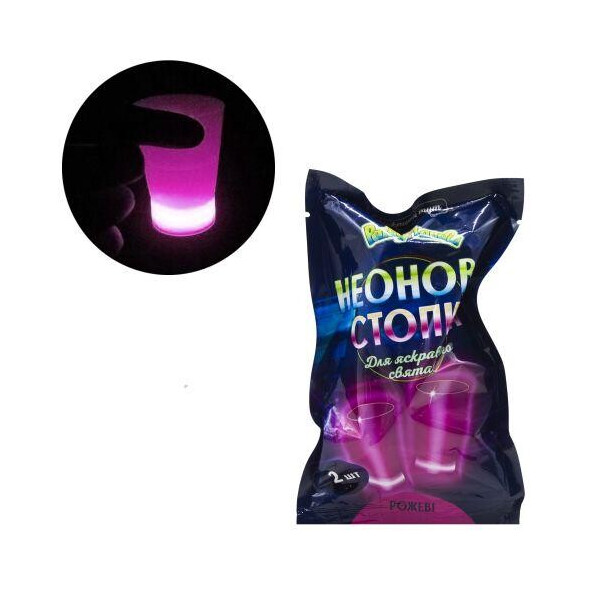 

Неоновая стопка, розовый PL112