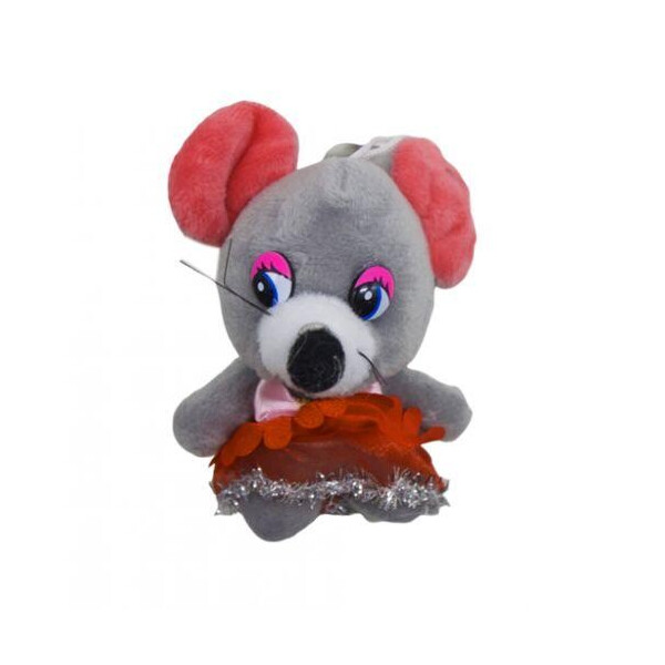 

Игрушка Мышка в юбочке (серый) H-4