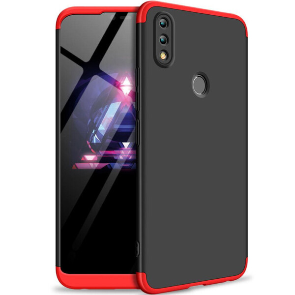 

Пластикова накладка GKK LikGus 360 градусів (opp) для Huawei Honor 8X Чорний/Червоний (146599)